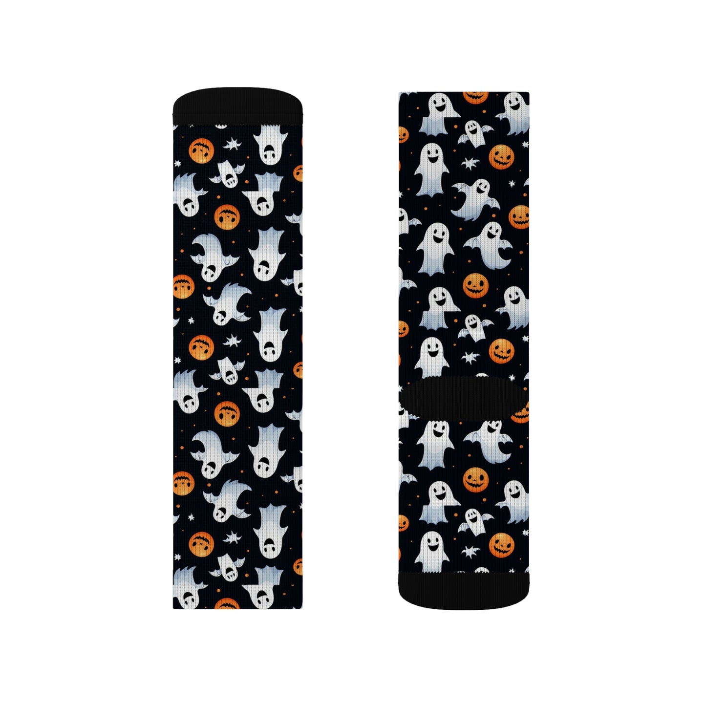 Halloween Ghost & Pumpkin Socks, Cute Patterned Socks for Fall, Fun Halloween Accessories, Unique Gift for Halloween Lovers