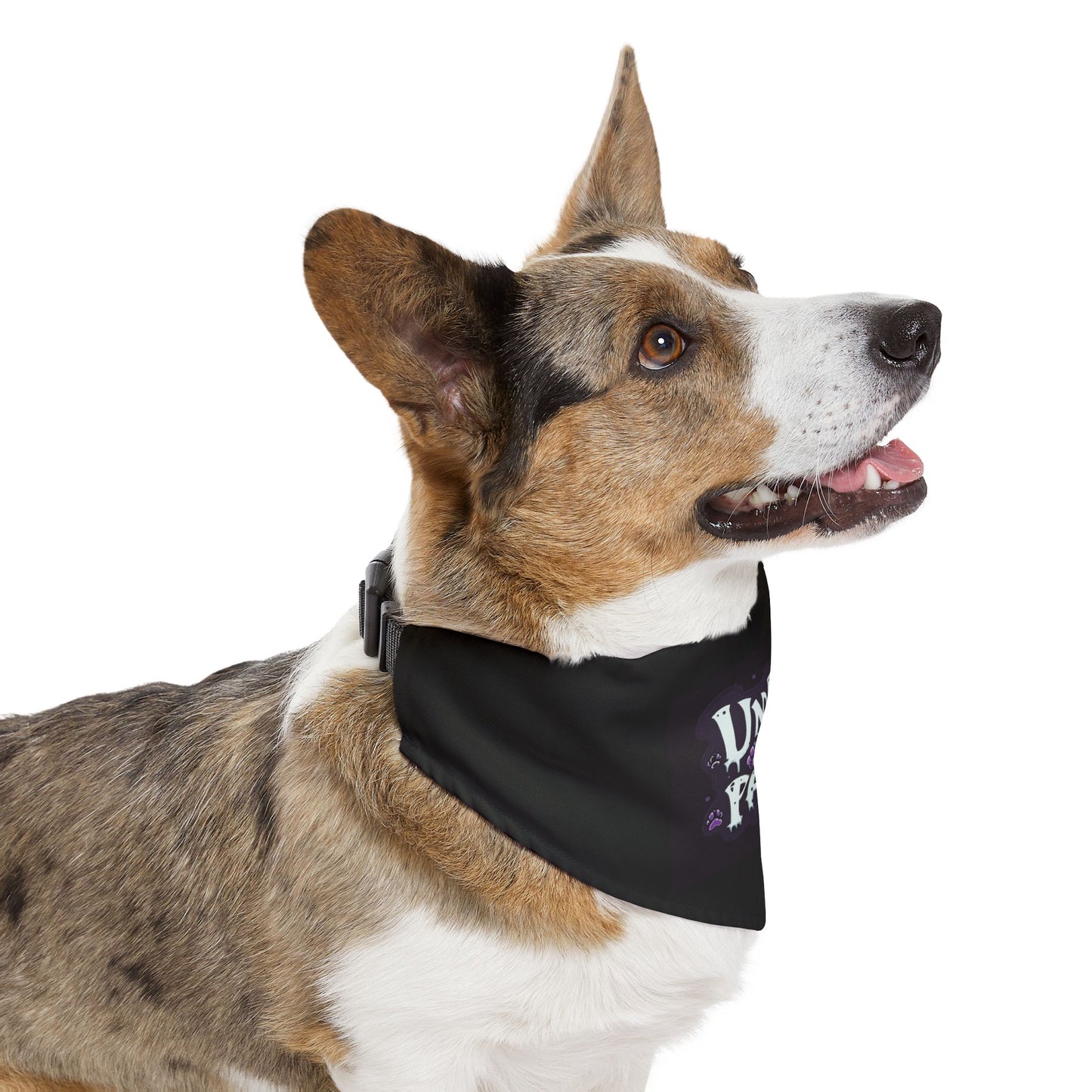 Undead in Paws Pet Bandana, Spooky Dog Accessory, Halloween Pet Costume, Adjustable Dog Collar Scarf, Fun Pet Fashion