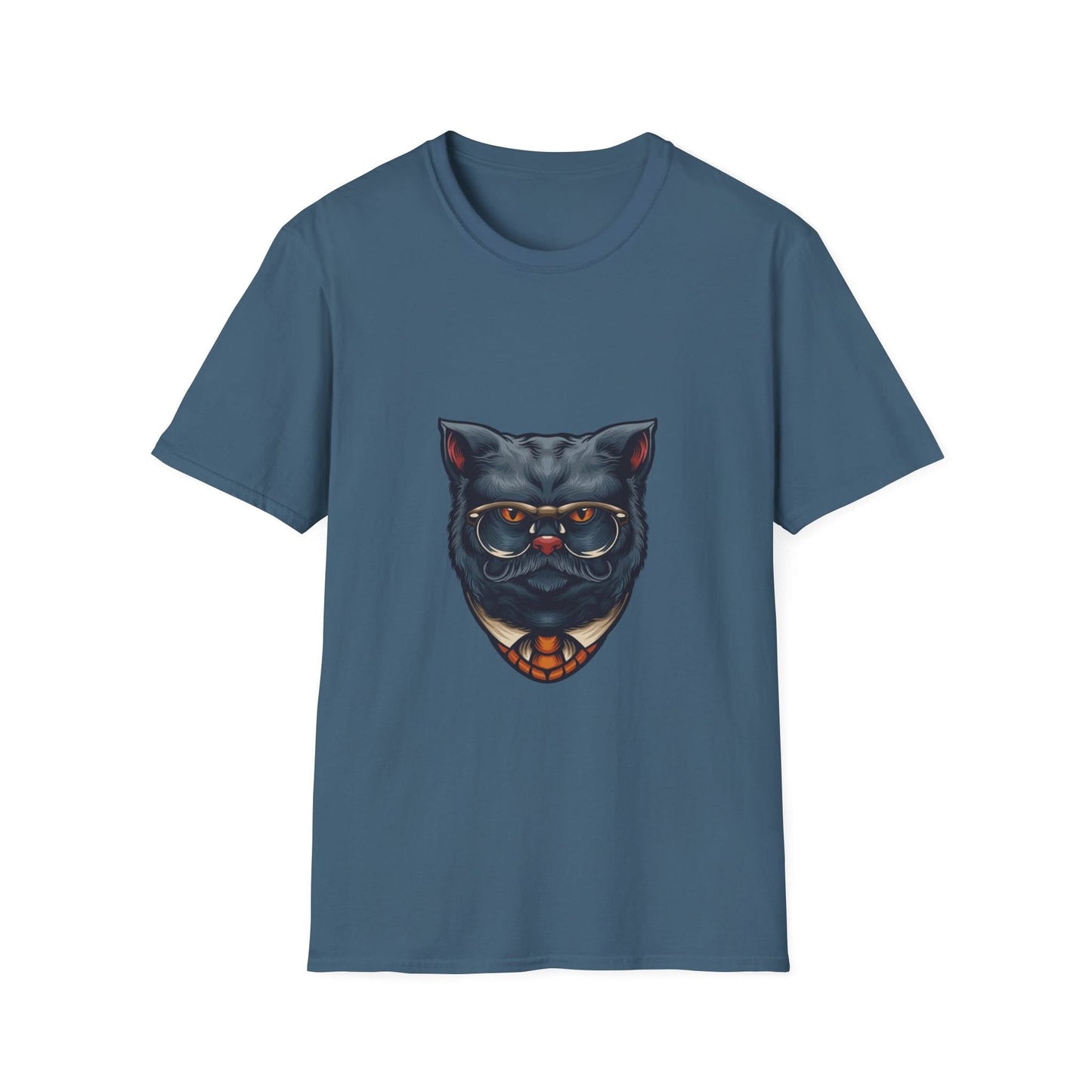 Grey Gentleman Cat with Glasses - Mleem