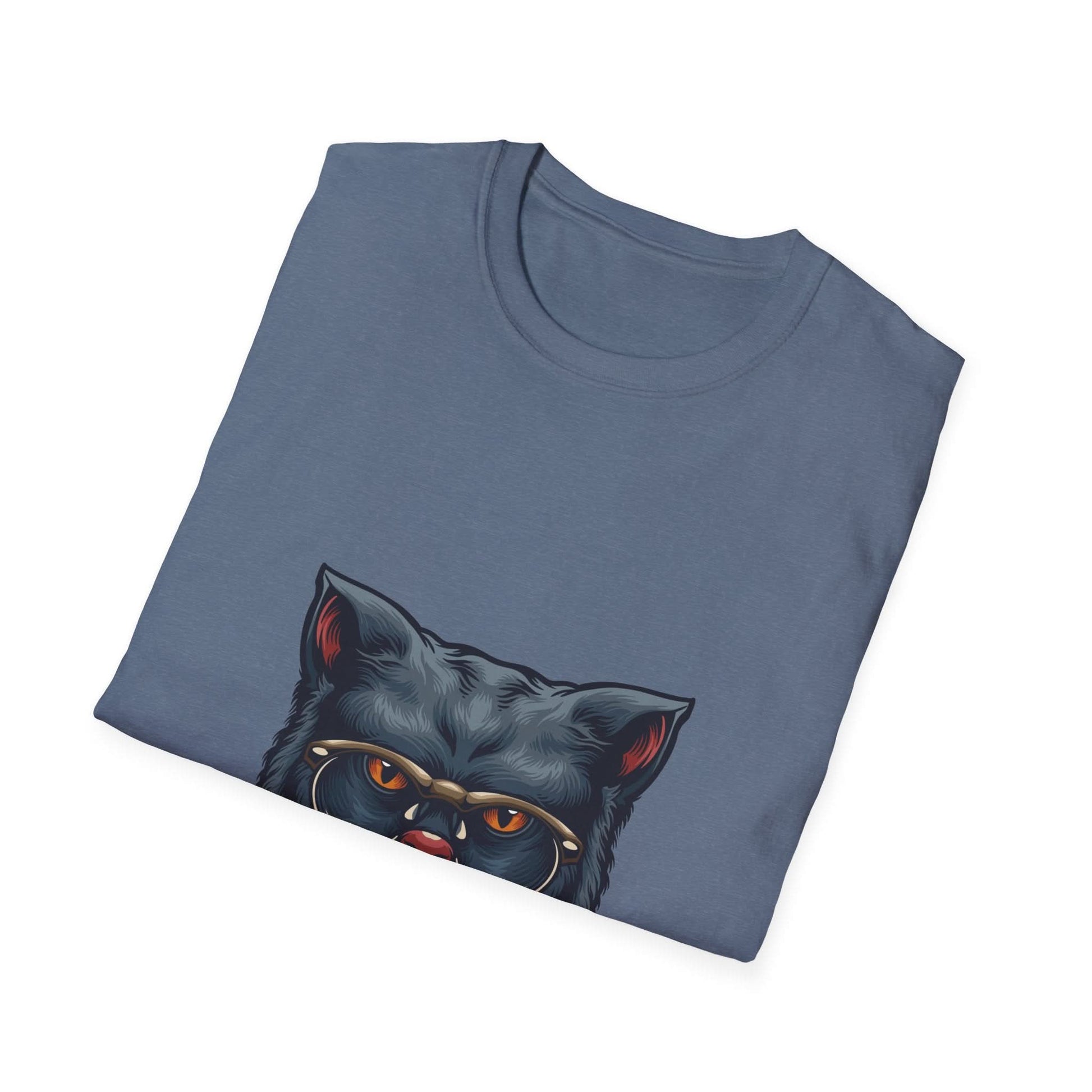 Grey Gentleman Cat with Glasses - Mleem