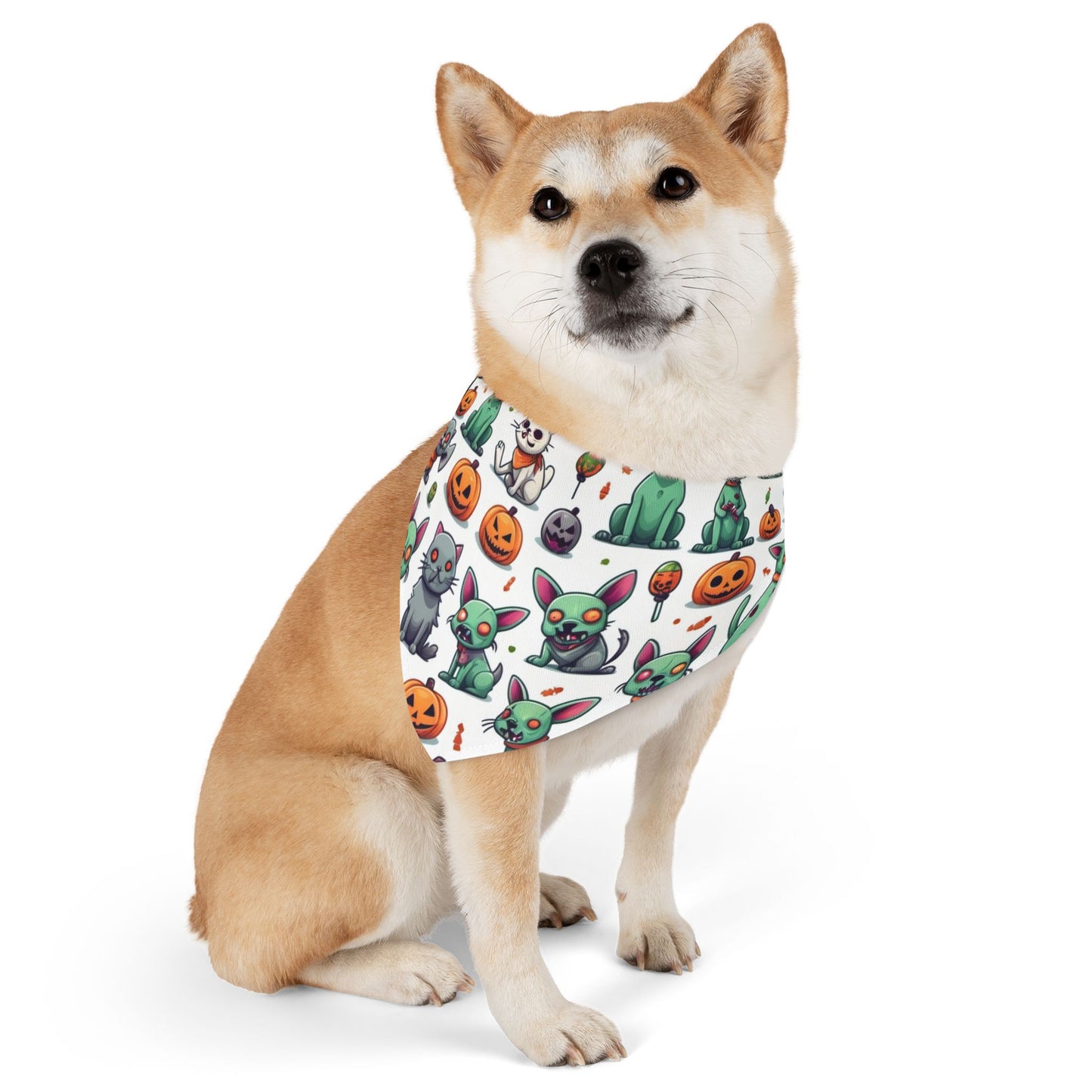 Halloween Pet Bandana Collar, Dog Accessory for Fall, Cute Dog Costume, Trick or Treat Bandana, Pet Halloween Costume