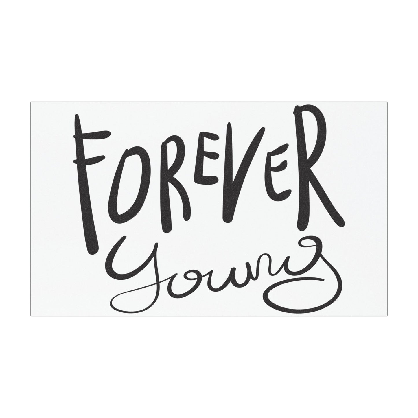 Forever Young Car Magnet - Fun Auto Decor, Inspirational Quotes, Vehicle Accessory, Gift for Friends, Car Accessories
