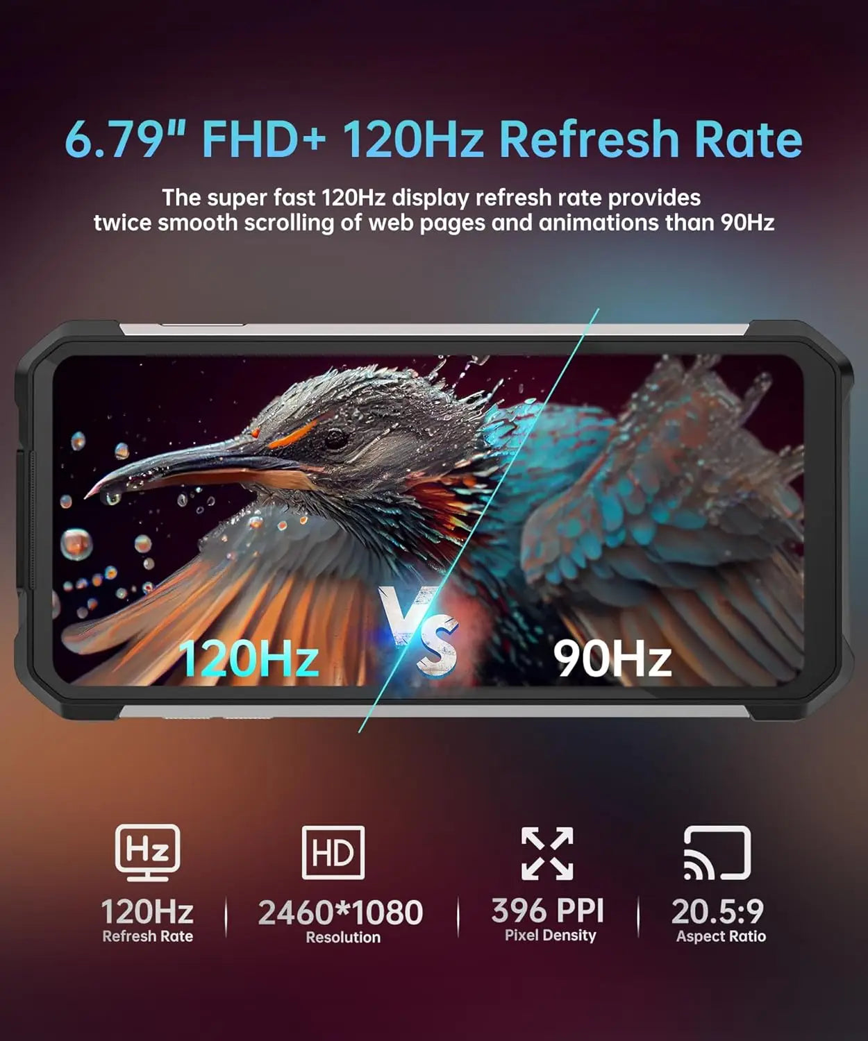 8849 Tank 3 Pro Unihertz Rugged Smartphone Projector 23800mAh 5G 32/36GB RAM+512GB ROM Mobile Phone - Mleem