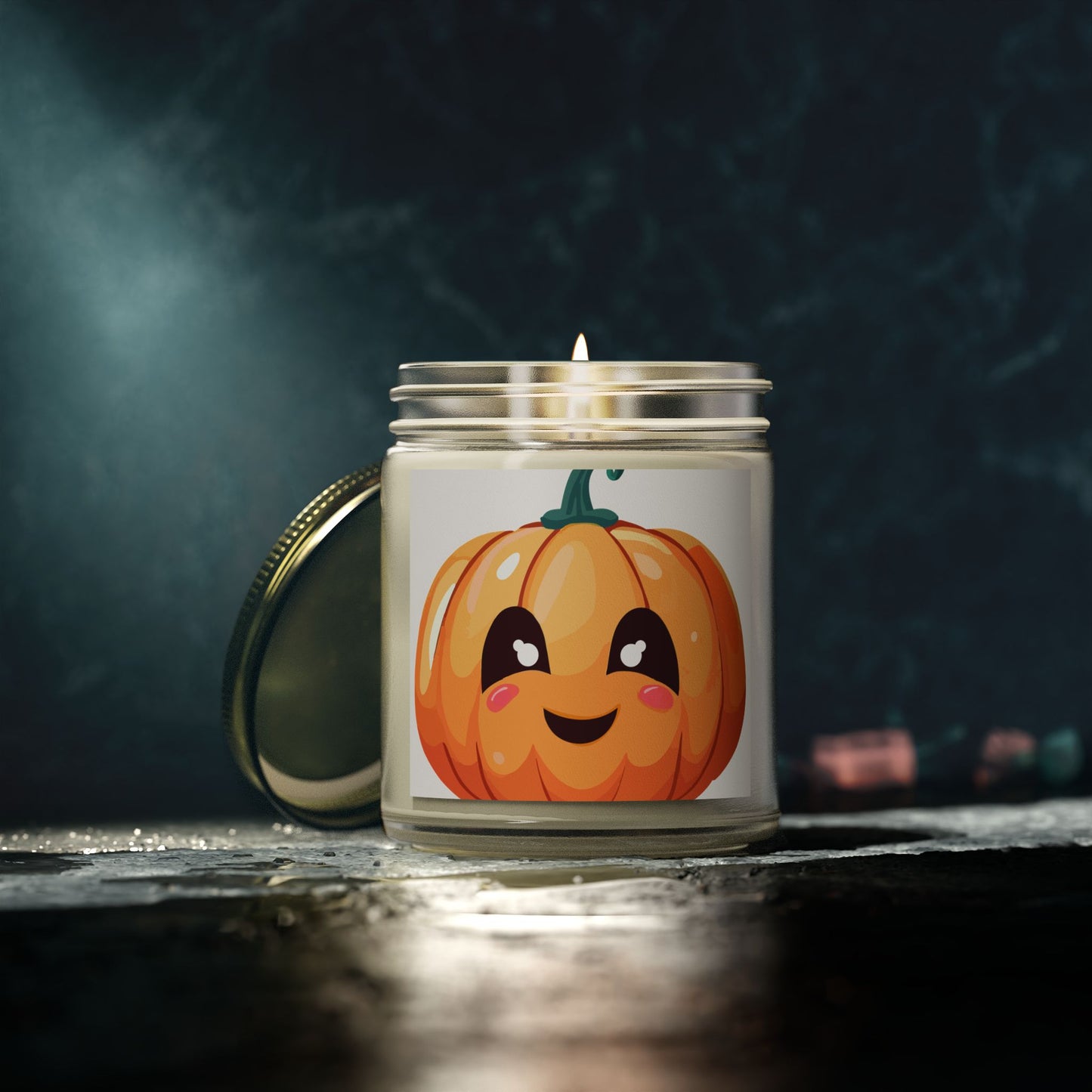 Cute Pumpkin Scented Candle, Fall Gift, Home Decor, Cozy Atmosphere, Halloween Decorations