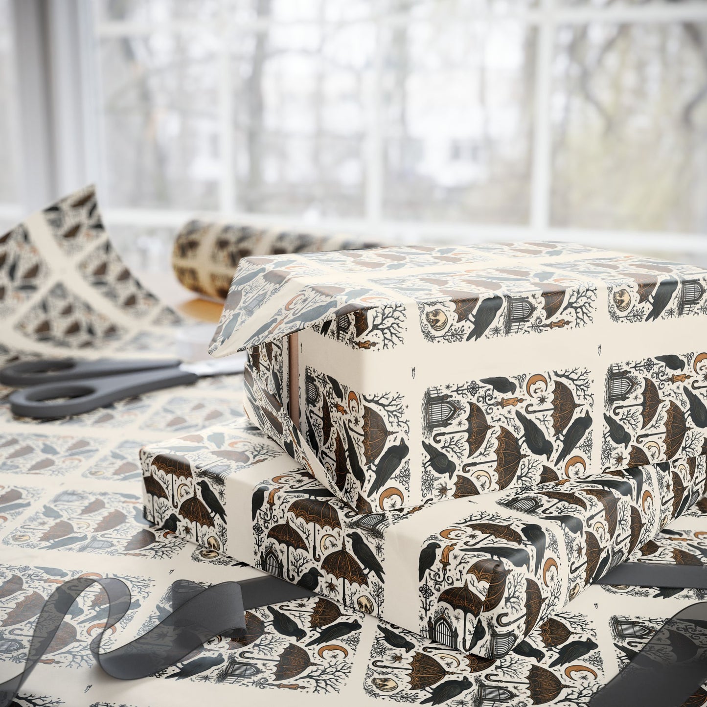 Elegant Eco-Friendly Wrapping Paper, Gift Wrap for Holidays, Birthdays, Eco-Conscious Gifts, Decorative Paper, Festive Wrap