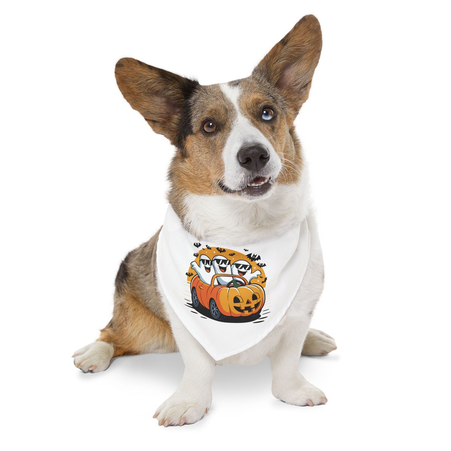 Halloween Pet Bandana, Cute Dog Scarf for Fall, Adjustable Pet Accessory for Halloween Parties, Dog Costume, Holiday Gift