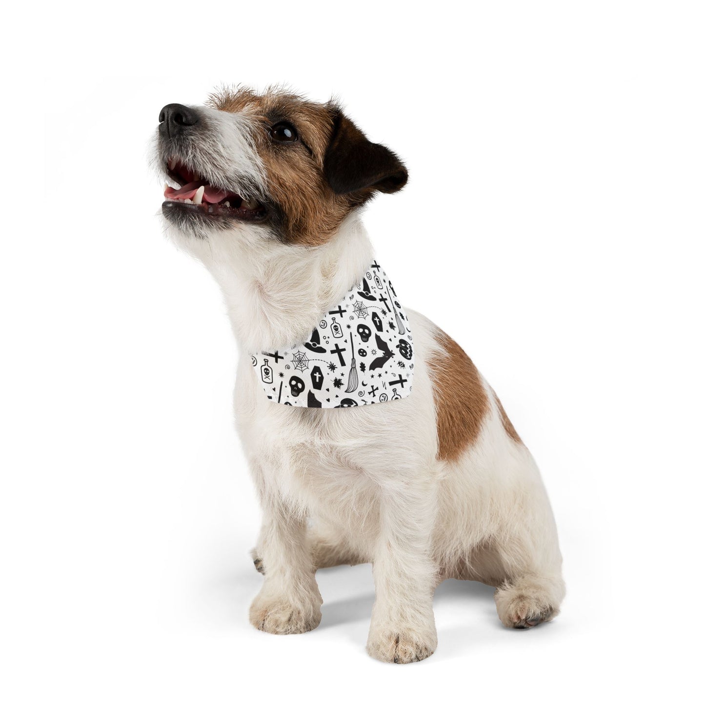 Halloween Pet Bandana, Spooky Dog Accessory, Adjustable Collar Scarf, Ideal for Halloween Parties, Pet Costume, Trick or Treat