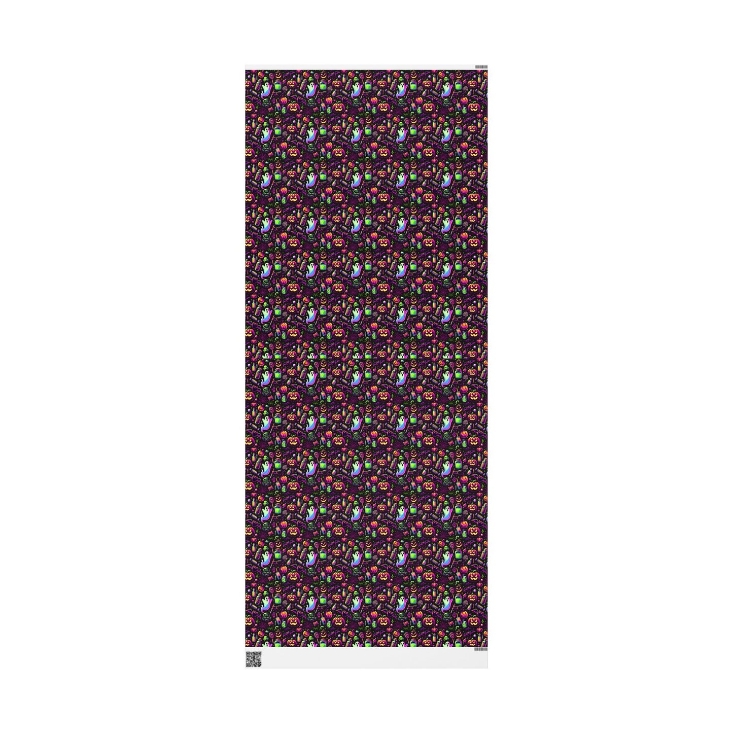 Vibrant Halloween Wrapping Paper, Colorful Gift Wrap for Birthdays, Parties, and Holidays, Unique Patterns and Designs
