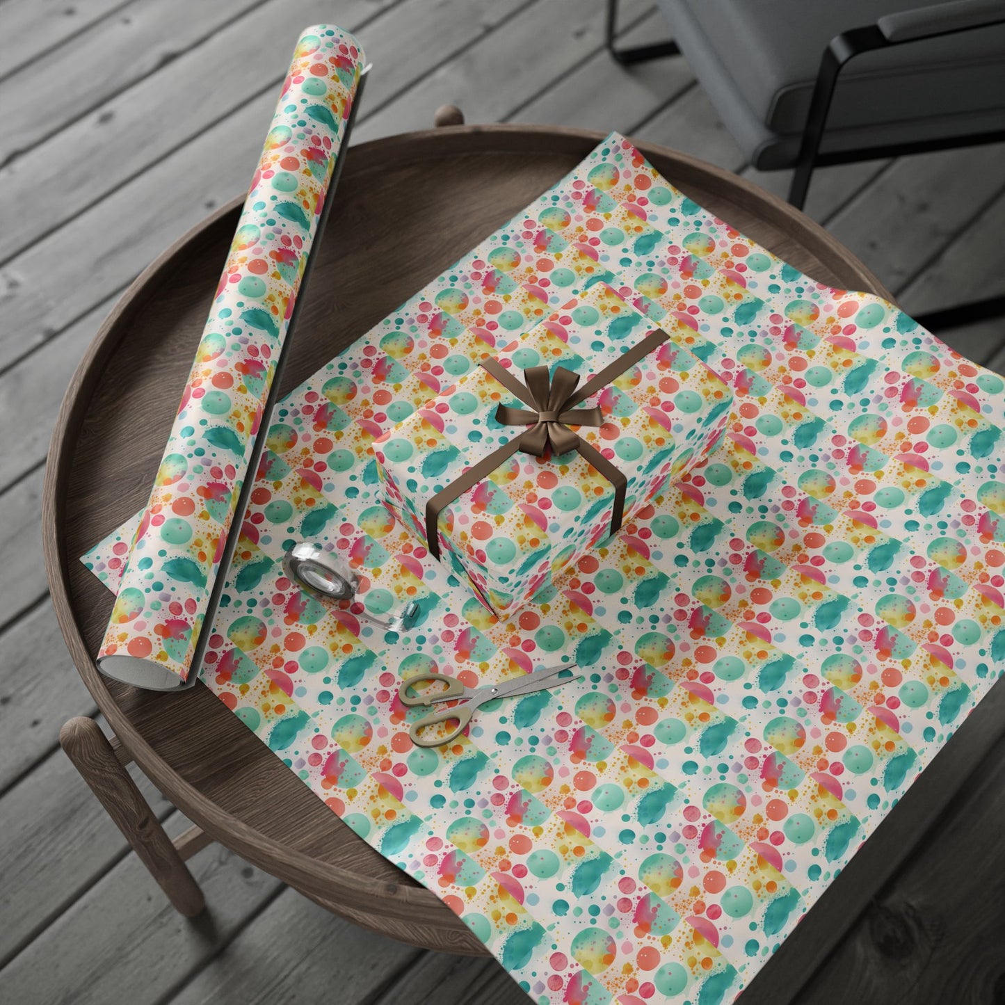 Vibrant Wrapping Paper Roll for All Occasions, Gift Wrap, Birthday, Holiday, Party Supplies, Eco-Friendly Gift Wrap