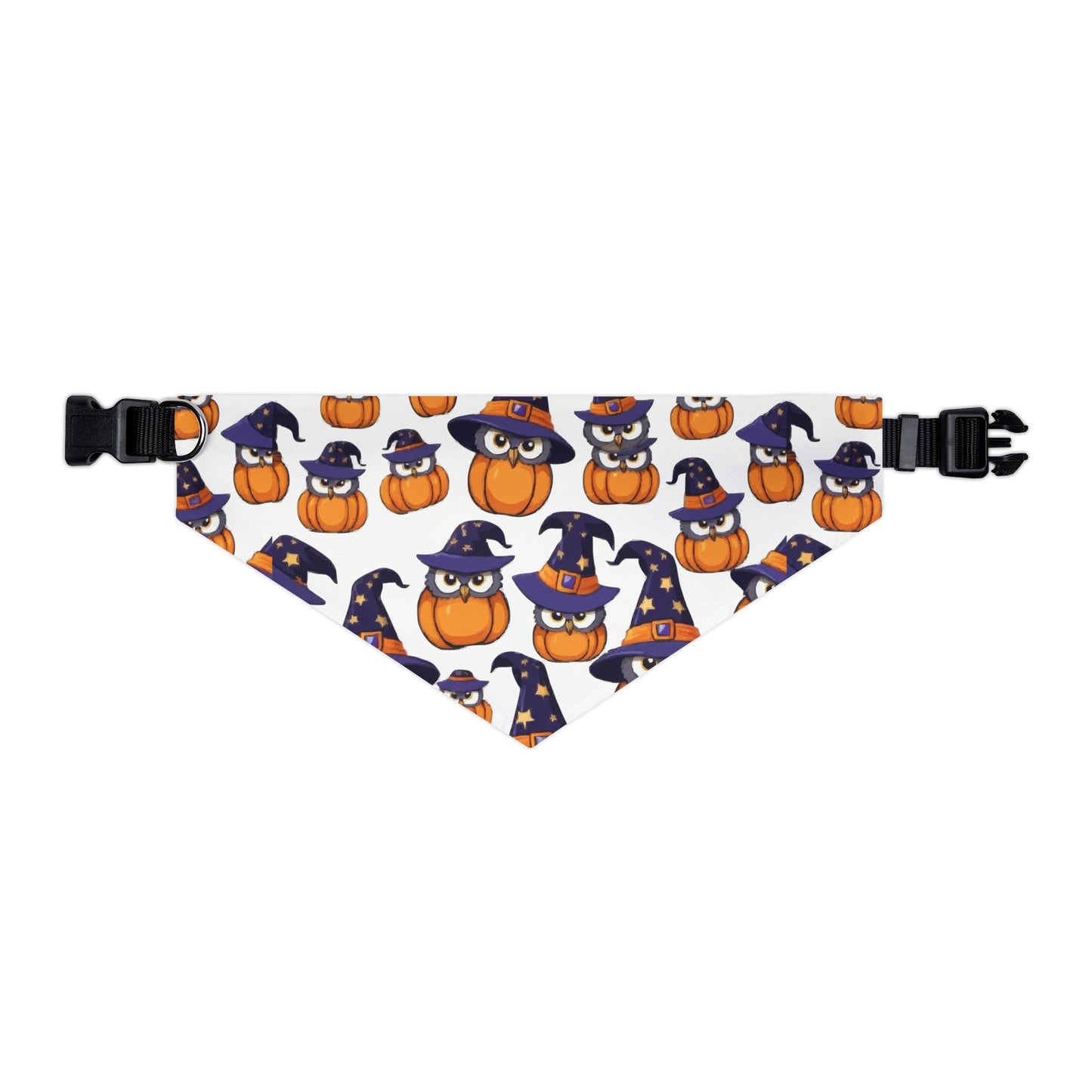 Adorable Halloween Pet Bandana Collar | Cute Pumpkin & Owl Print, Dog Accessory, Pet Costume, Holiday Gear, Gifts for Pet Lovers