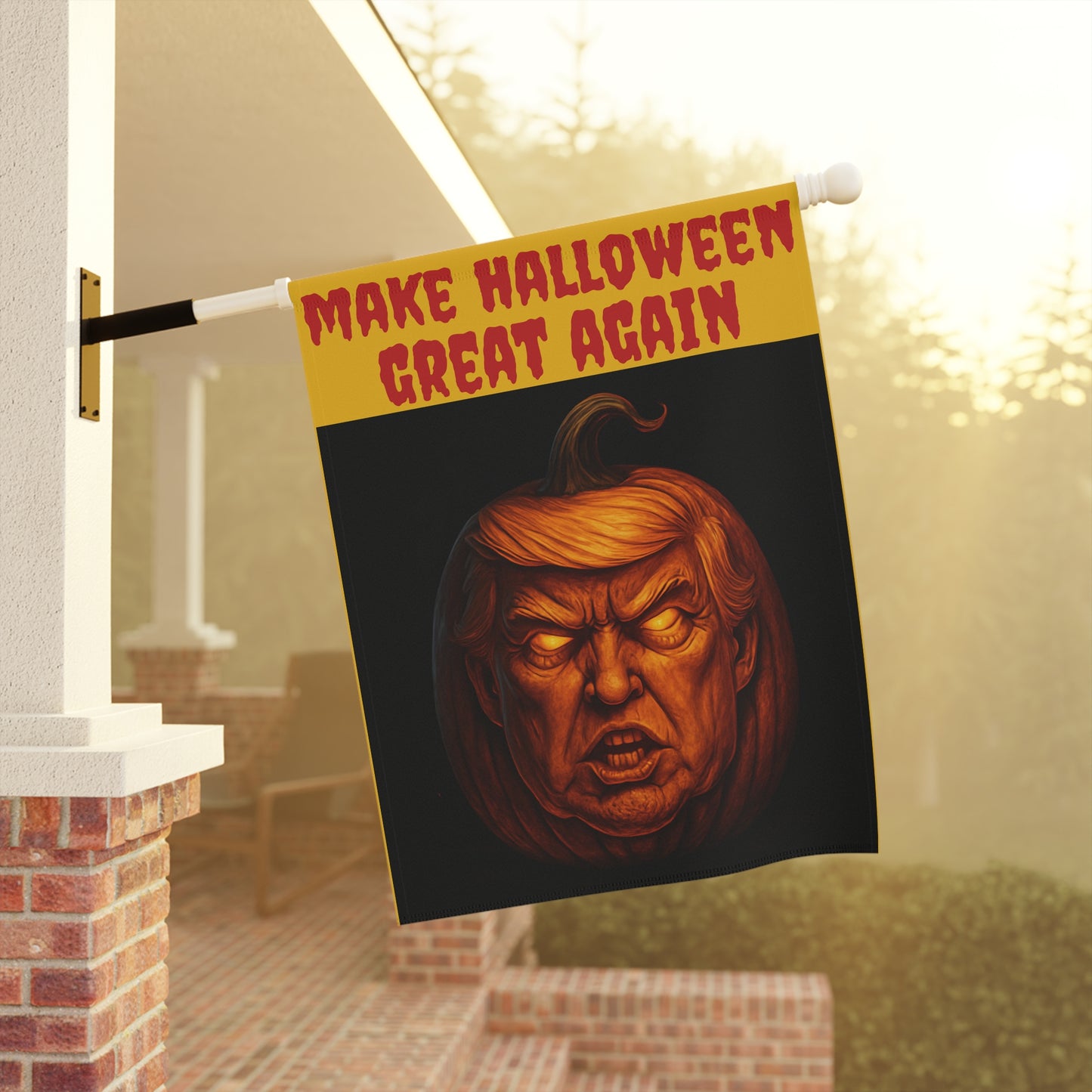 Halloween Garden Banner, Spooky Lawn Decoration, Outdoor Fall Decor, Make Halloween Great Again, Seasonal House Flag, Party Yard Sign
