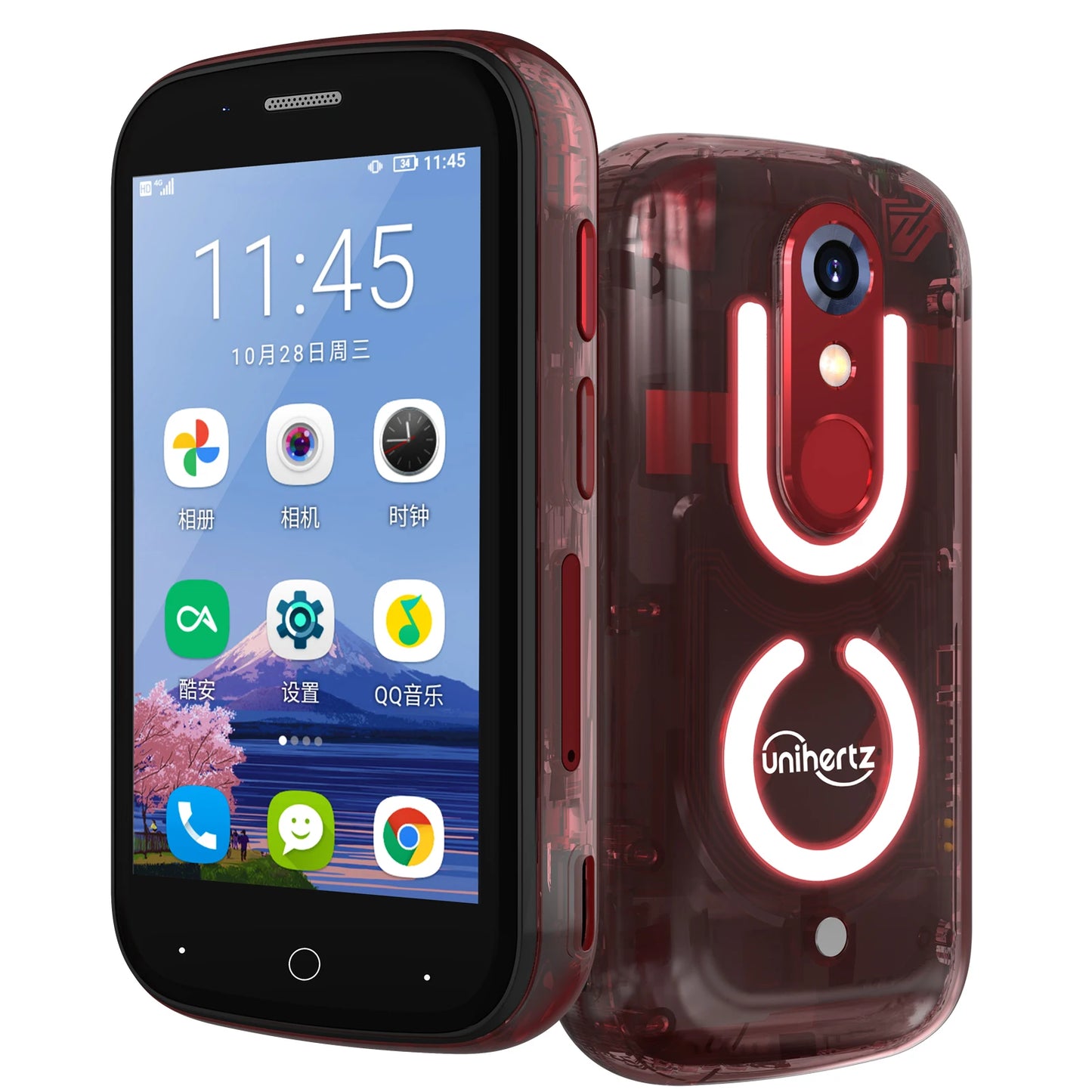 Unihertz Jelly Star Mini Smartphone 8GB 256GB Led Light Unlocked Transparent Backshell Cellphones For Spare Phone - Mleem