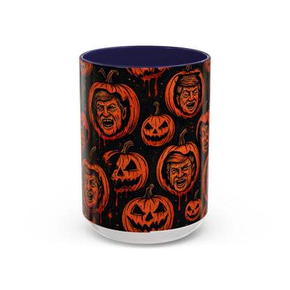 Spooky Pumpkin Faces Coffee Mug | Halloween Gifts, Funny Coffee Cup, Whimsical Mug, Holiday Decor, Unique Gifts
