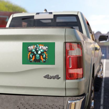 Wild Kong Car Magnet - Gorilla Graphic, Auto Decoration, Animal Lover Gift, Adventure Decor, Fun Car Accessory