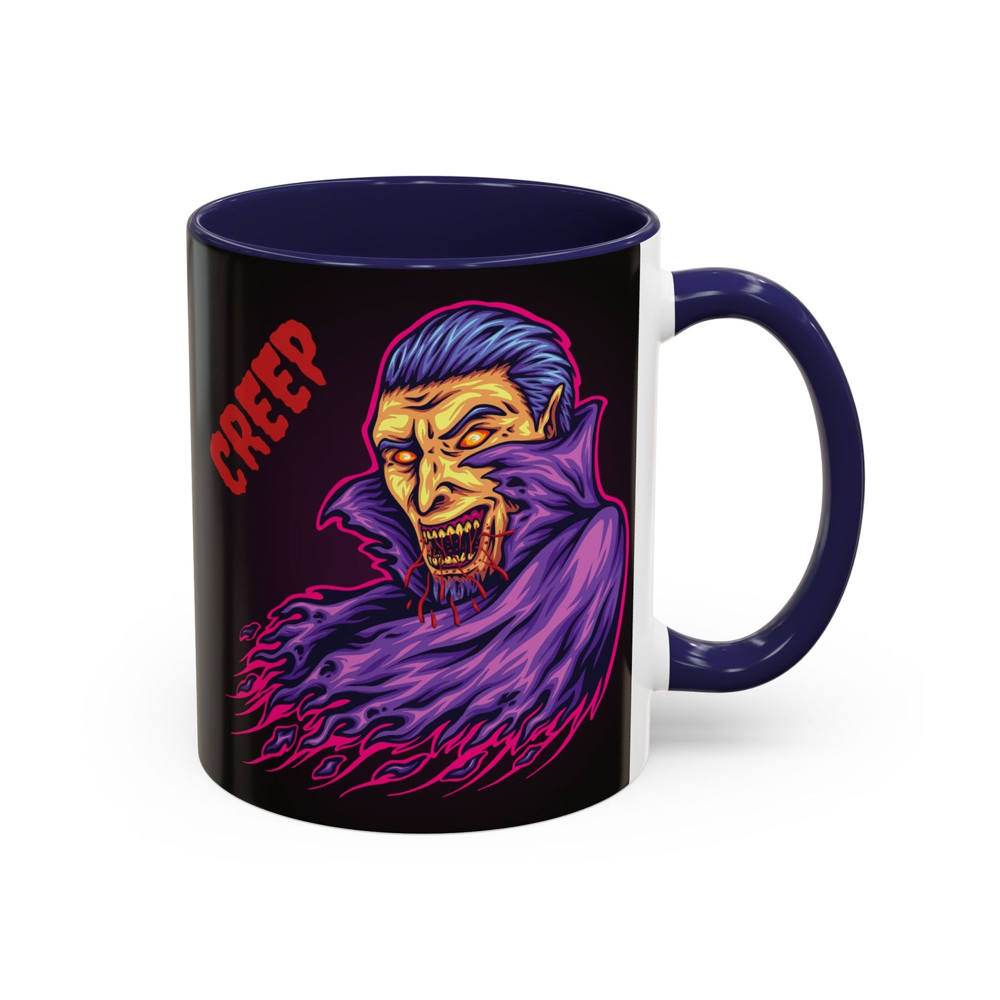 Creepy Gothic Accent Coffee Mug for Spooky Vibes, Halloween Decor, Unique Gift, Coffee Lover, Witchcraft Essentials