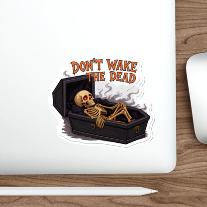 Spooky Skeleton Die-Cut Stickers | Halloween Decor, Laptop Stickers, Party Favors, Gag Gifts, Creepy Decor
