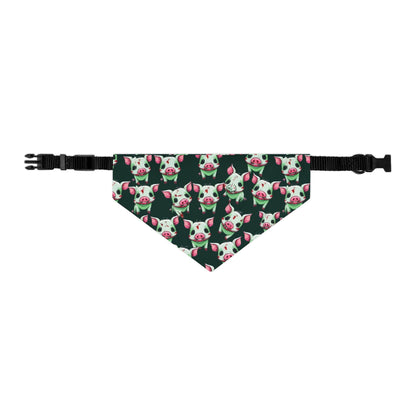 Cute Pig Print Dog Bandana Collar, Pet Accessory for Holidays, Dog Fashion, Cute Dog Gift, Fun Pet Apparel, Pet Birthday Party Decor