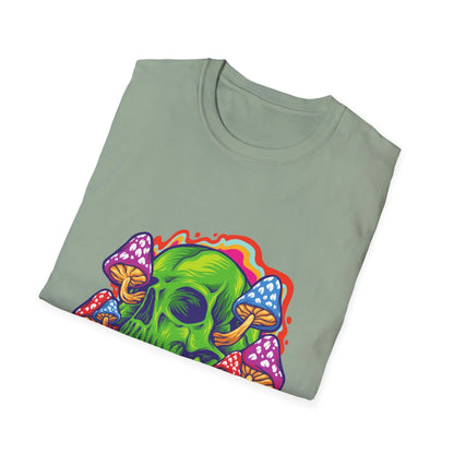 Psychedelic Skull with Mushrooms - Mleem