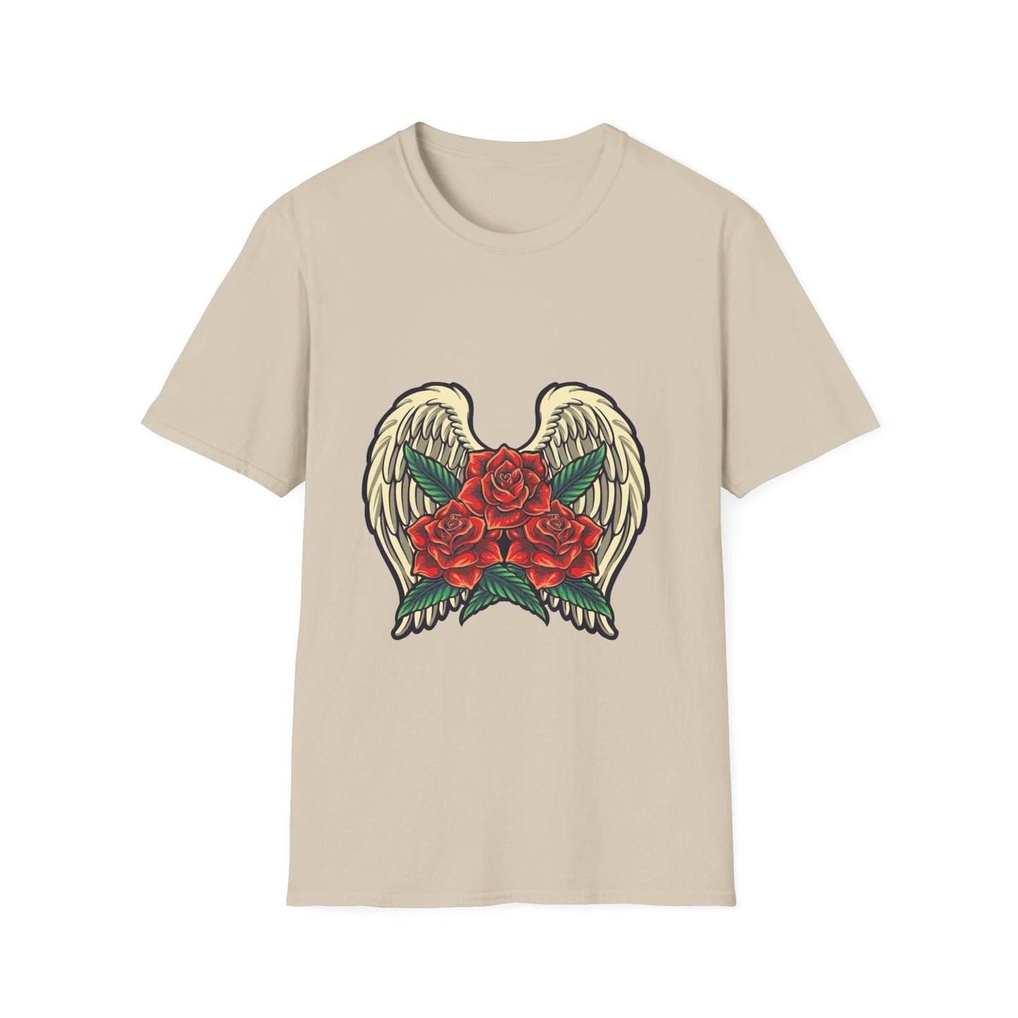 Red Rose Blooms with Angels Wings - Mleem
