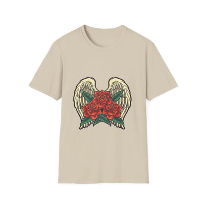 Red Rose Blooms with Angels Wings - Mleem