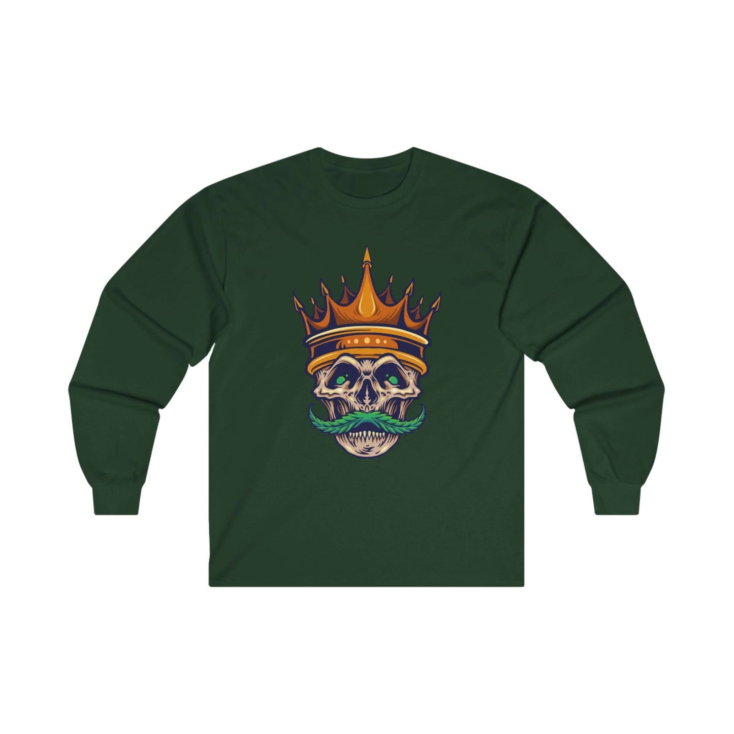 Gold Crown With Weed Mustache - Mleem