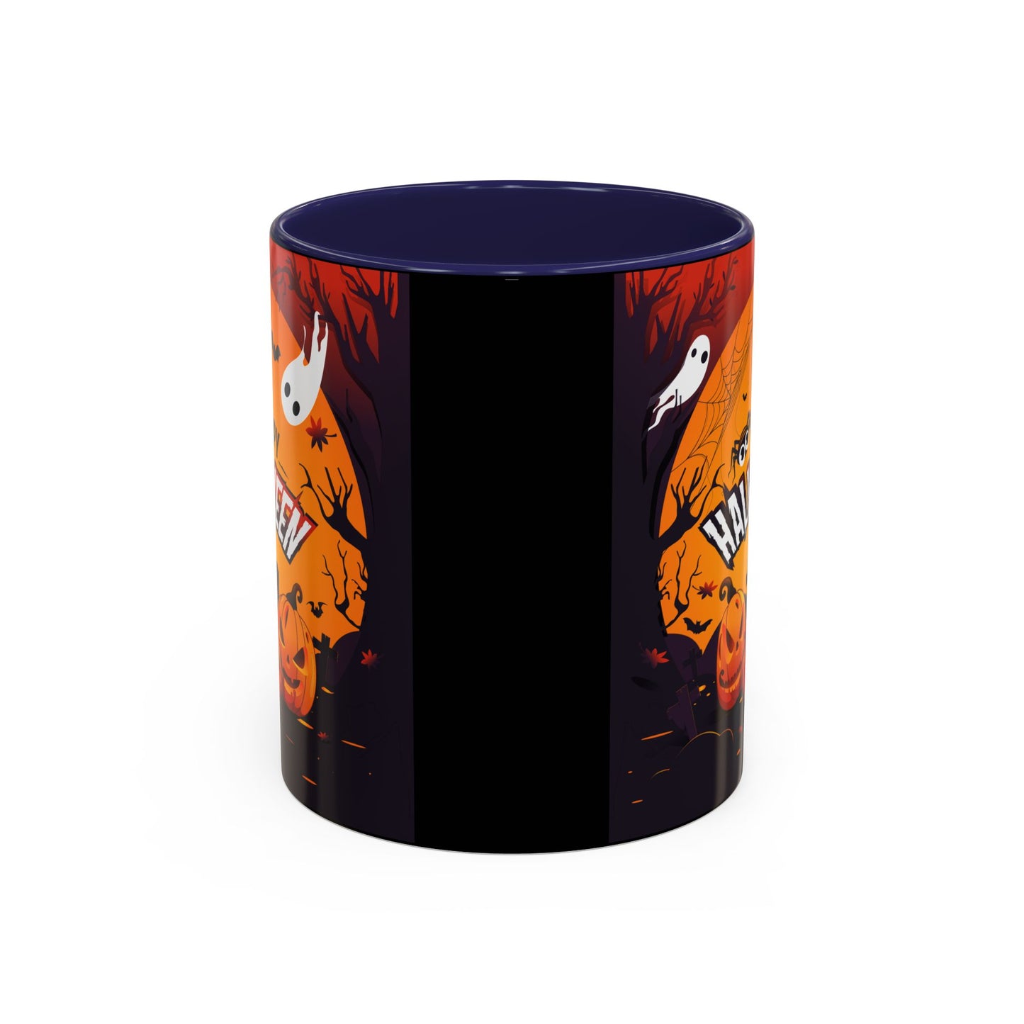 Spooky Halloween Coffee Mug - Perfect for Ghost Lovers and Fall Celebrations, Halloween Decor, Gift, Pumpkin Spice Season, Black Accent Mug