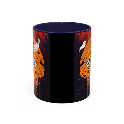 Spooky Halloween Coffee Mug - Perfect for Ghost Lovers and Fall Celebrations, Halloween Decor, Gift, Pumpkin Spice Season, Black Accent Mug