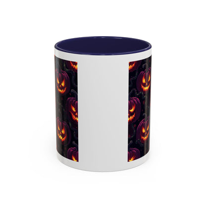 Halloween Pumpkin Coffee Mug, Spooky Ceramic Cup, Fall Decor, Autumn Gift, Halloween Party Essential, Seasonal Drinkware