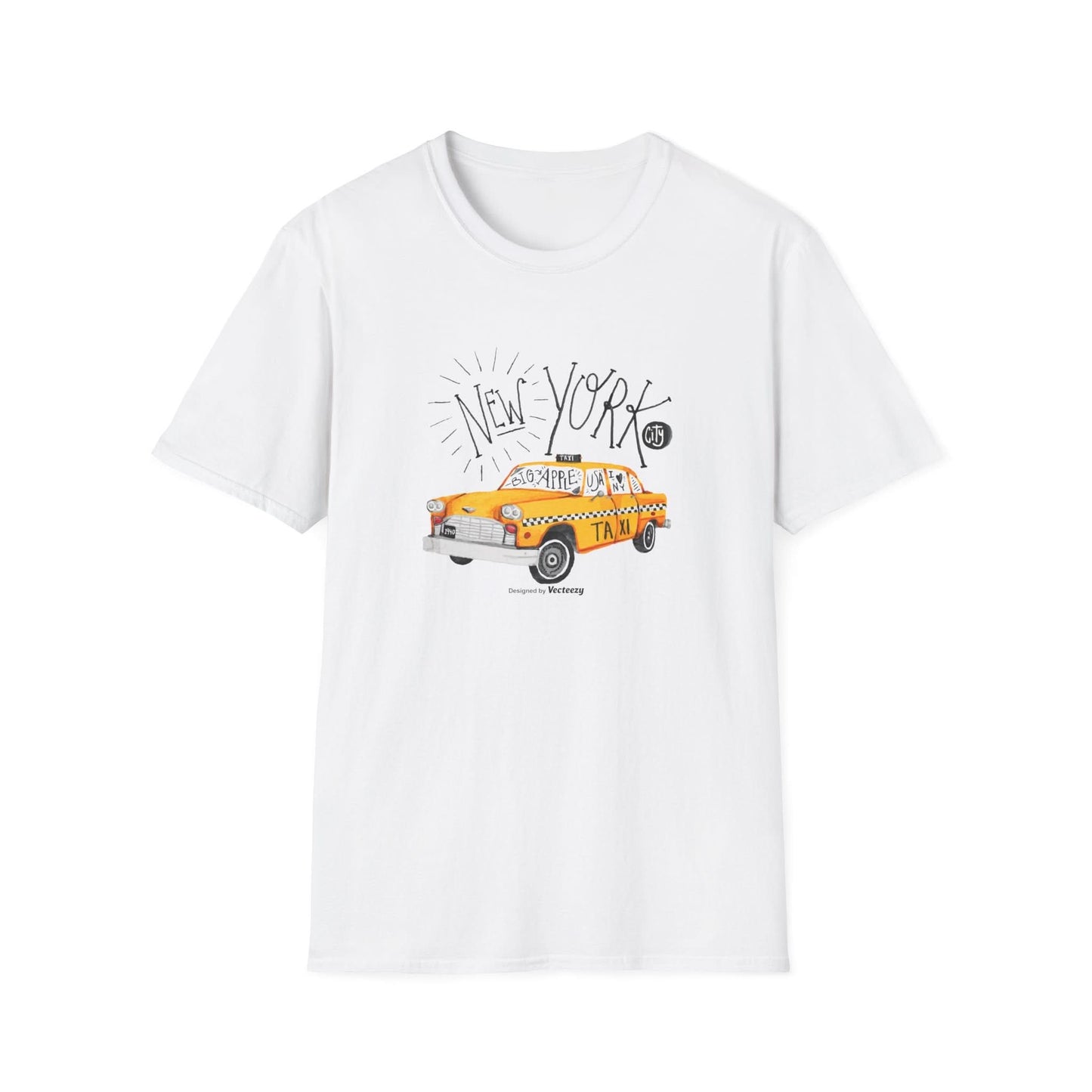 New York Taxi Watercolor - Mleem