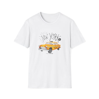 New York Taxi Watercolor - Mleem