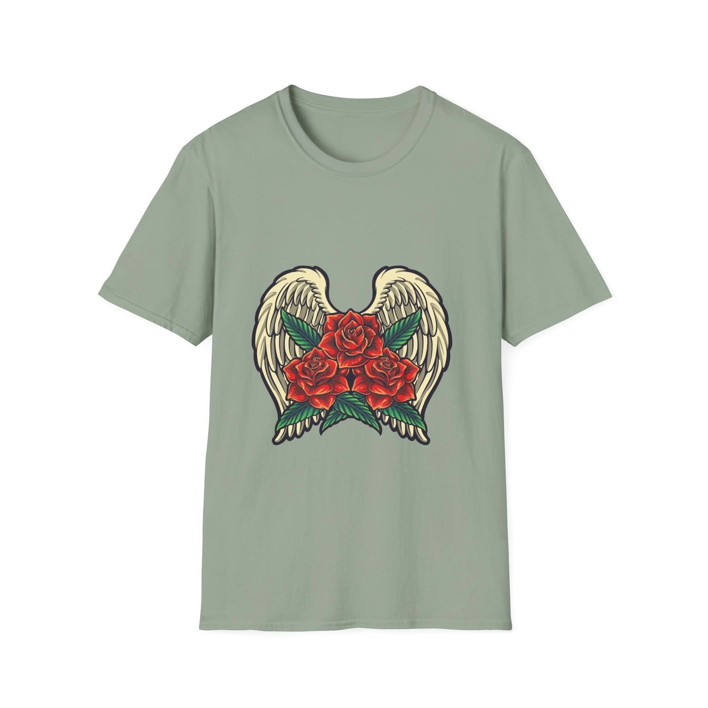 Red Rose Blooms with Angels Wings - Mleem