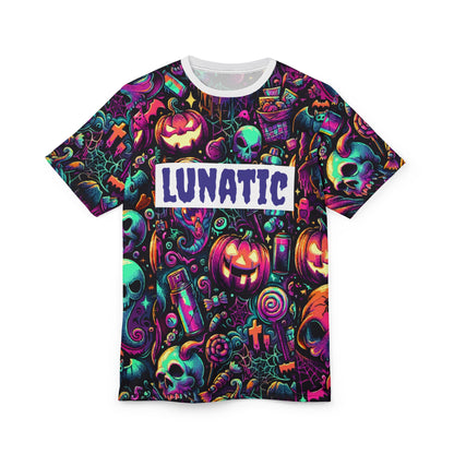 Lunatic Halloween Unisex Tee - Spooky Graphic T-Shirt for Halloween, Festival Wear, Costume Parties, Unique Gift
