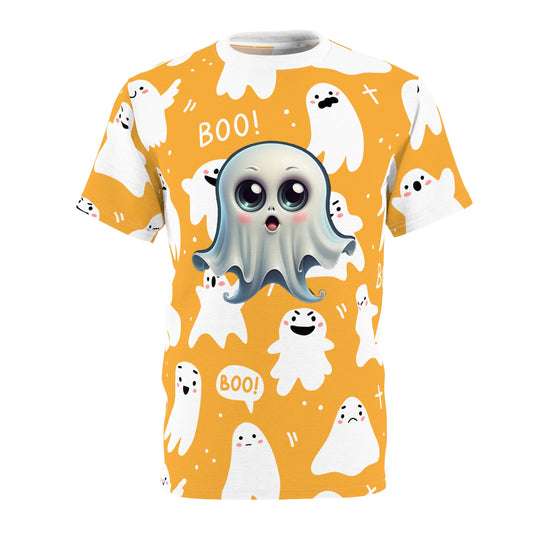 Cute Ghosts Halloween Unisex Tee, Fun Graphic Shirt, Spooky Season Apparel, Boo Ghost T-shirt, Halloween Costume Top