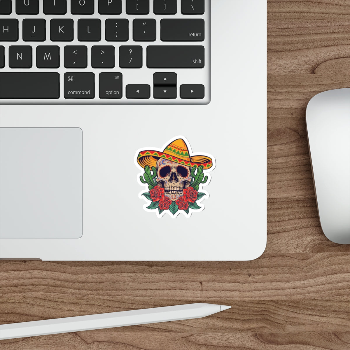 Vibrant Sugar Skull Stickers | Dia de los Muertos Decor, Mexican Culture Art, Laptop Decor, Gift for Halloween, Party Supplies