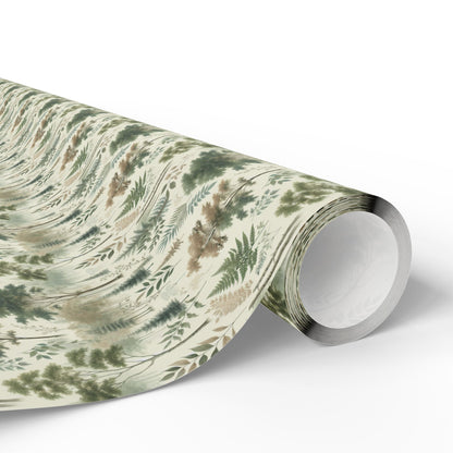 Nature-Inspired Wrapping Paper, Eco-Friendly Gift Wrap, Floral Gift Wrap, Holiday Gift Wrap, Sustainable Wrapping Paper