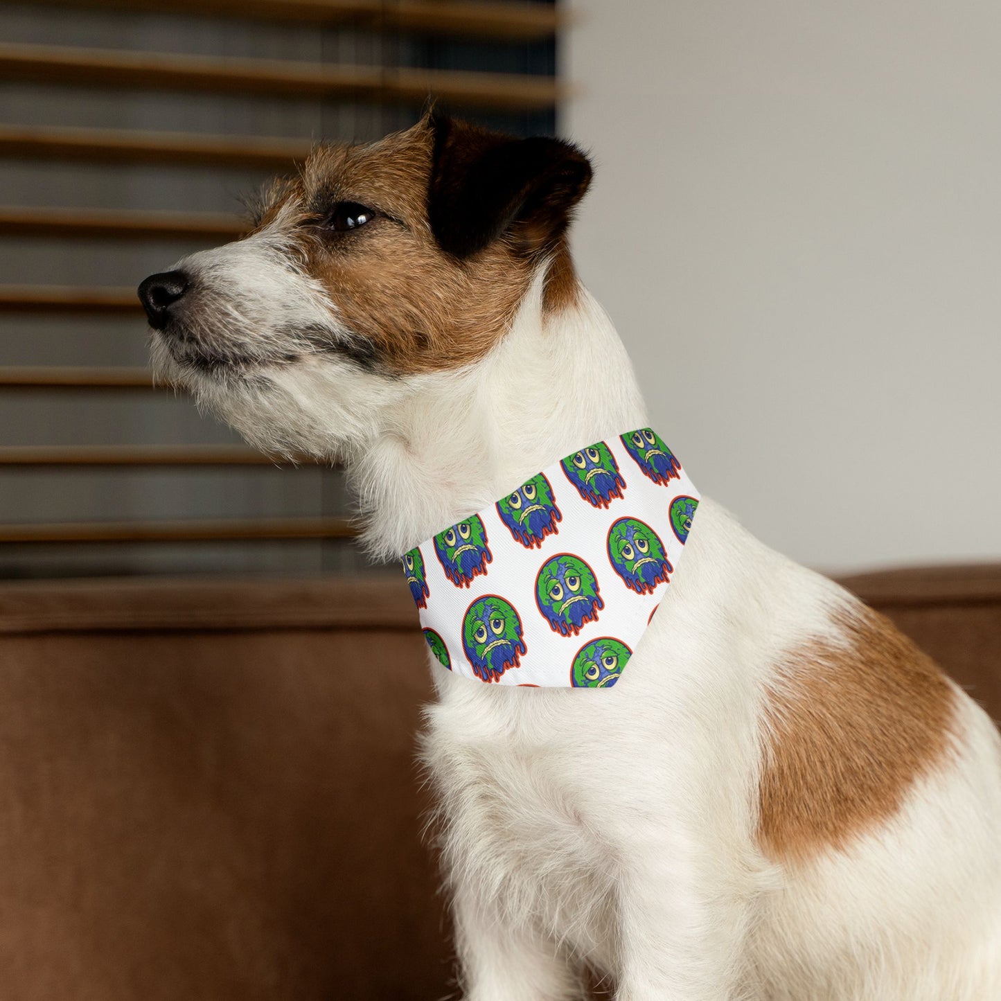 Pet Bandana Collar with Colorful Monster Design - Cute Dog Accessory for Halloween, Pet Costume, Dog Fashion, Dog Party, Puppy Gift