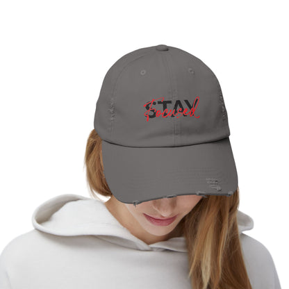 Unisex Distressed Cap - Stay Spiced, Vintage Style Baseball Hat, Gift for Him and Her, Casual Wear, Perfect for Summer and Festivals