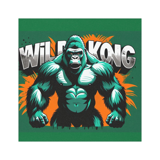 Wild Kong Car Magnet - Gorilla Graphic, Auto Decoration, Animal Lover Gift, Adventure Decor, Fun Car Accessory