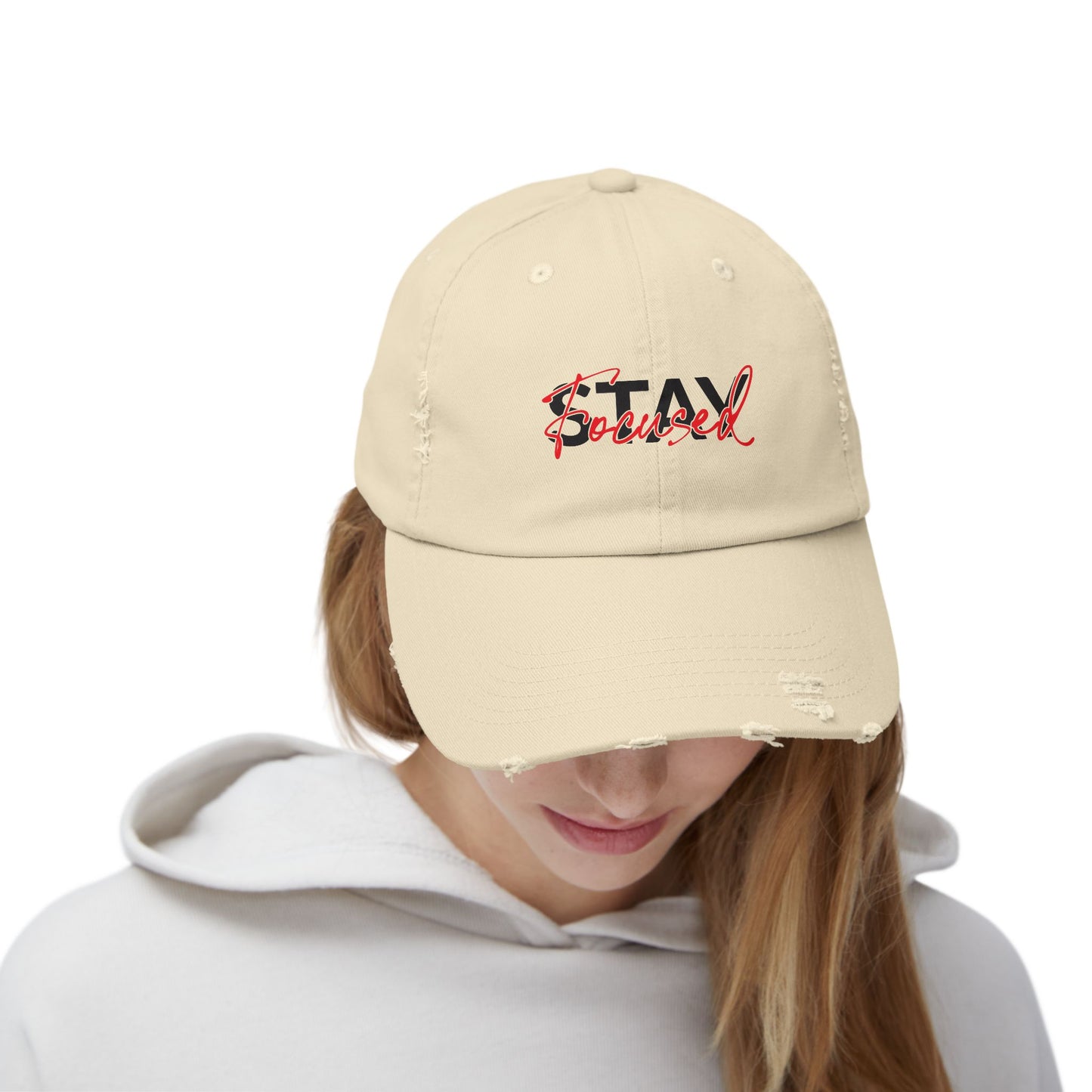 Unisex Distressed Cap - Stay Spiced, Vintage Style Baseball Hat, Gift for Him and Her, Casual Wear, Perfect for Summer and Festivals
