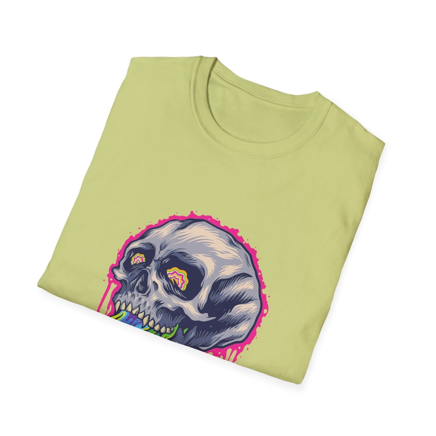 Scary Colorful Stone Skull - Mleem