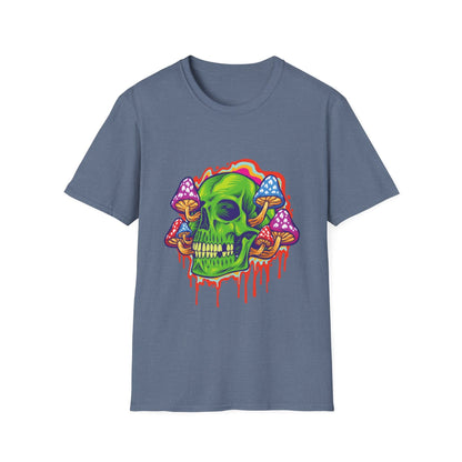 Psychedelic Skull with Mushrooms - Mleem
