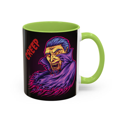Creepy Gothic Accent Coffee Mug for Spooky Vibes, Halloween Decor, Unique Gift, Coffee Lover, Witchcraft Essentials