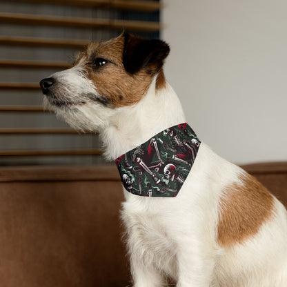 Spooky Skeleton Pet Bandana Collar | Halloween Dog Accessory, Cute Pet Costume, Skull Print Dog Bandana, Festive Dog Gear, Pet [...]