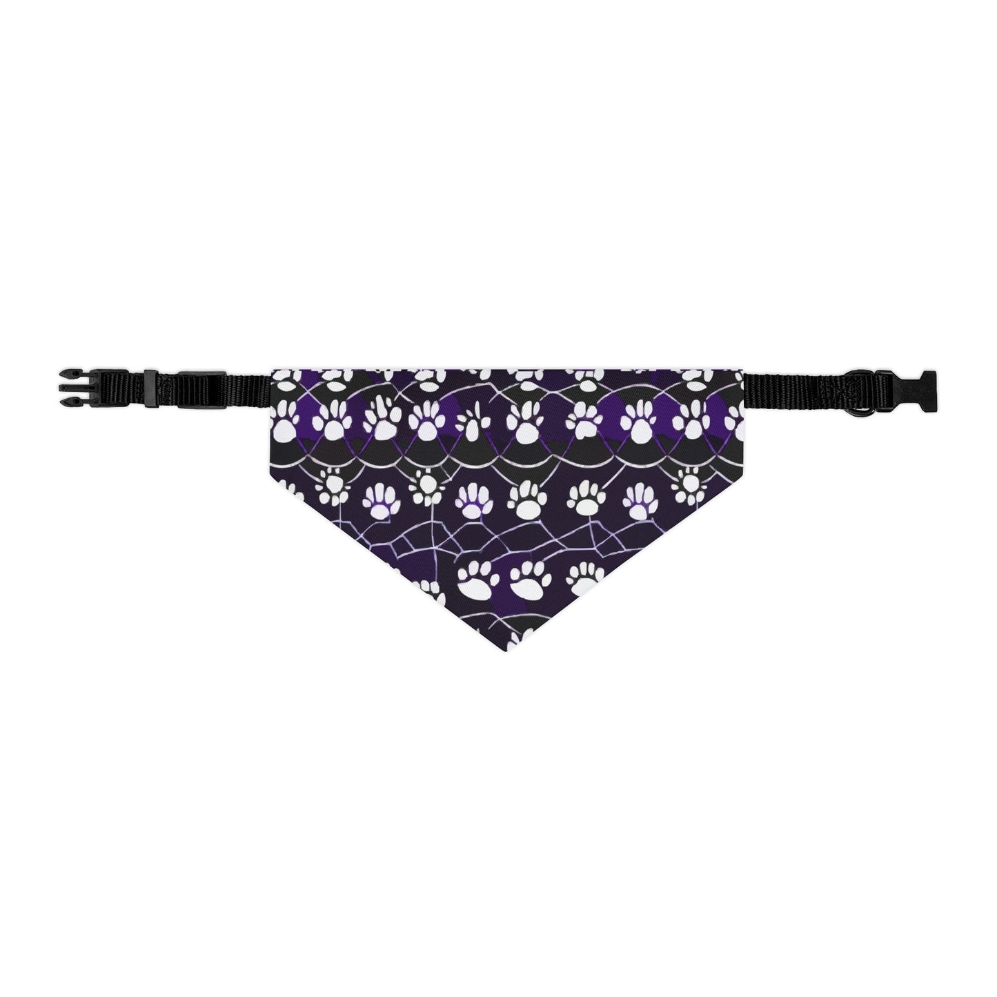 Paw Print Pet Bandana Collar for Dogs, Adorable Dog Accessory, Cute Pet Fashion, Holiday Gift for Pet Lovers, Adjustable and Stylish