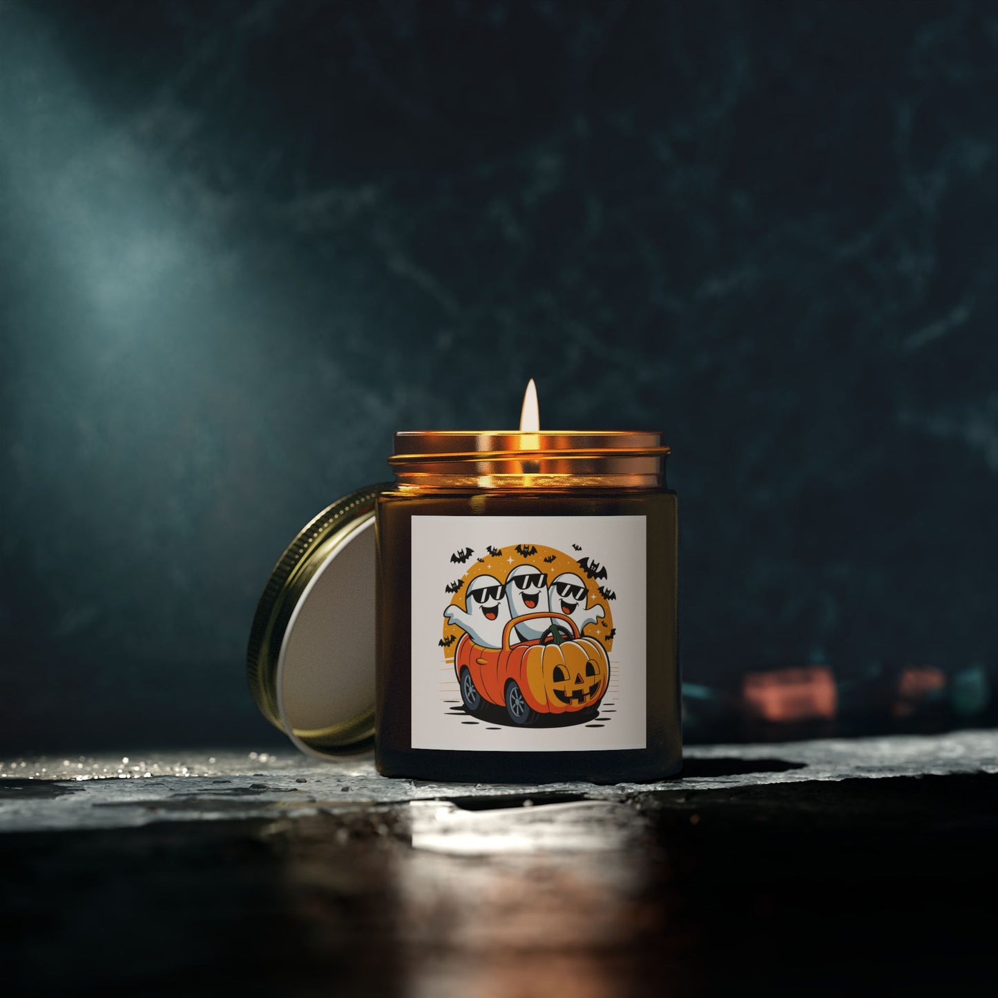 Halloween Scented Candle, Ghost and Pumpkin Car Decor, Fall Home Decor, Spooky Gifts, Aromatic Candle, Cozy Atmosphere