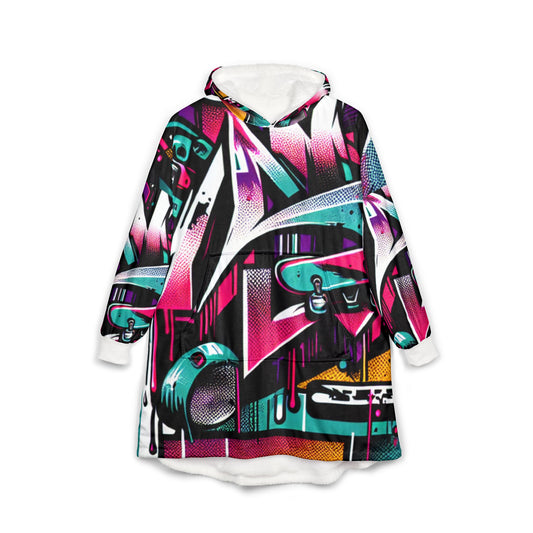 Skateboarding Hooded Blanket