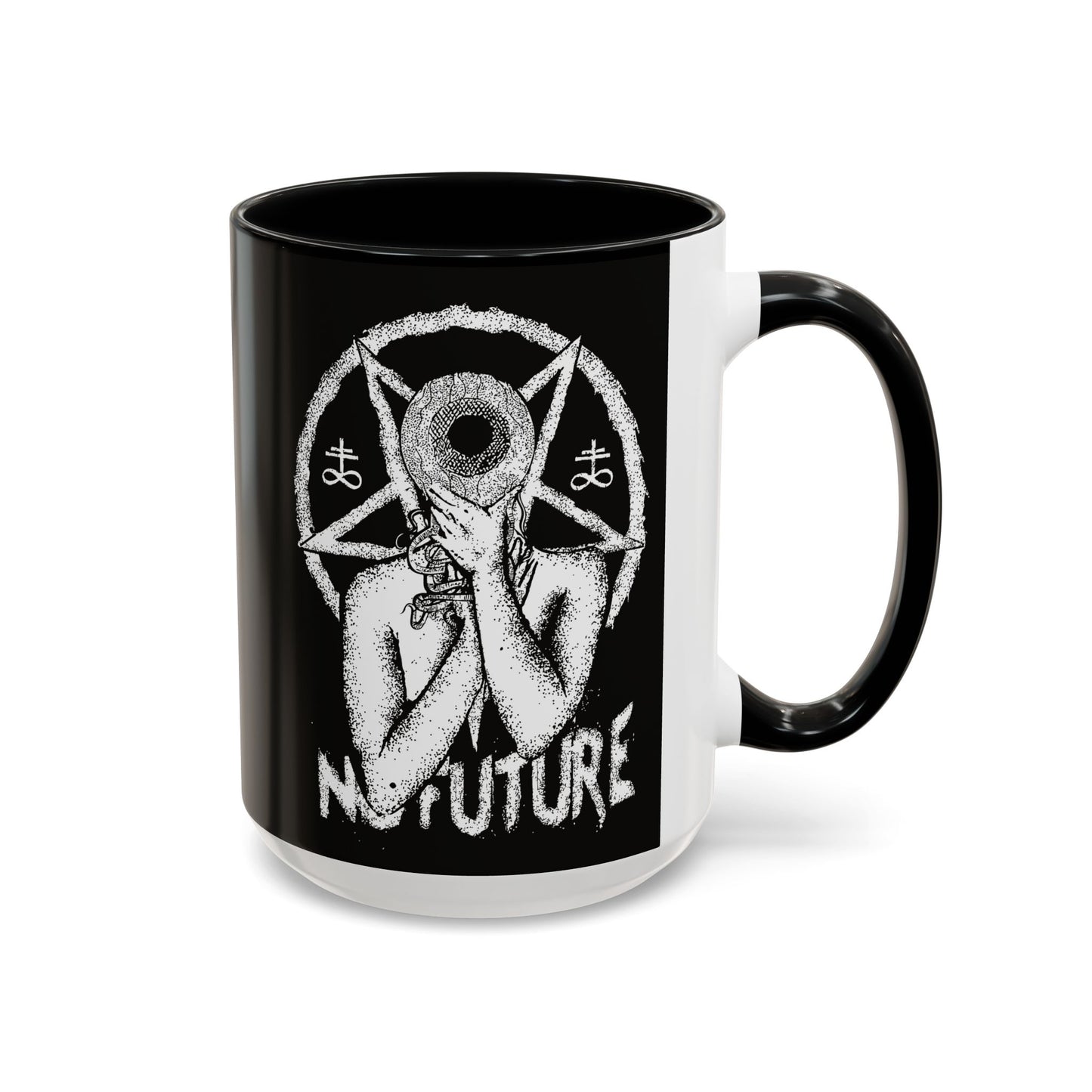Gothic Ceramic Coffee Mug – Dark Art, Unique Gift, Halloween Decor, Witchy Vibe, Spooky Homeware