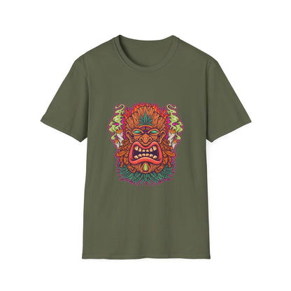 Tiki Leaf Weed Mascot with Smoke - Mleem