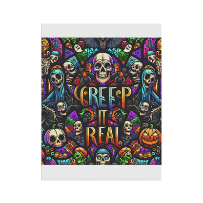 Spooky Garden Flag, Halloween Decor, Creepy Outdoor Banner, Skull Banner, Autumn Decorations, Yard Flag for Halloween
