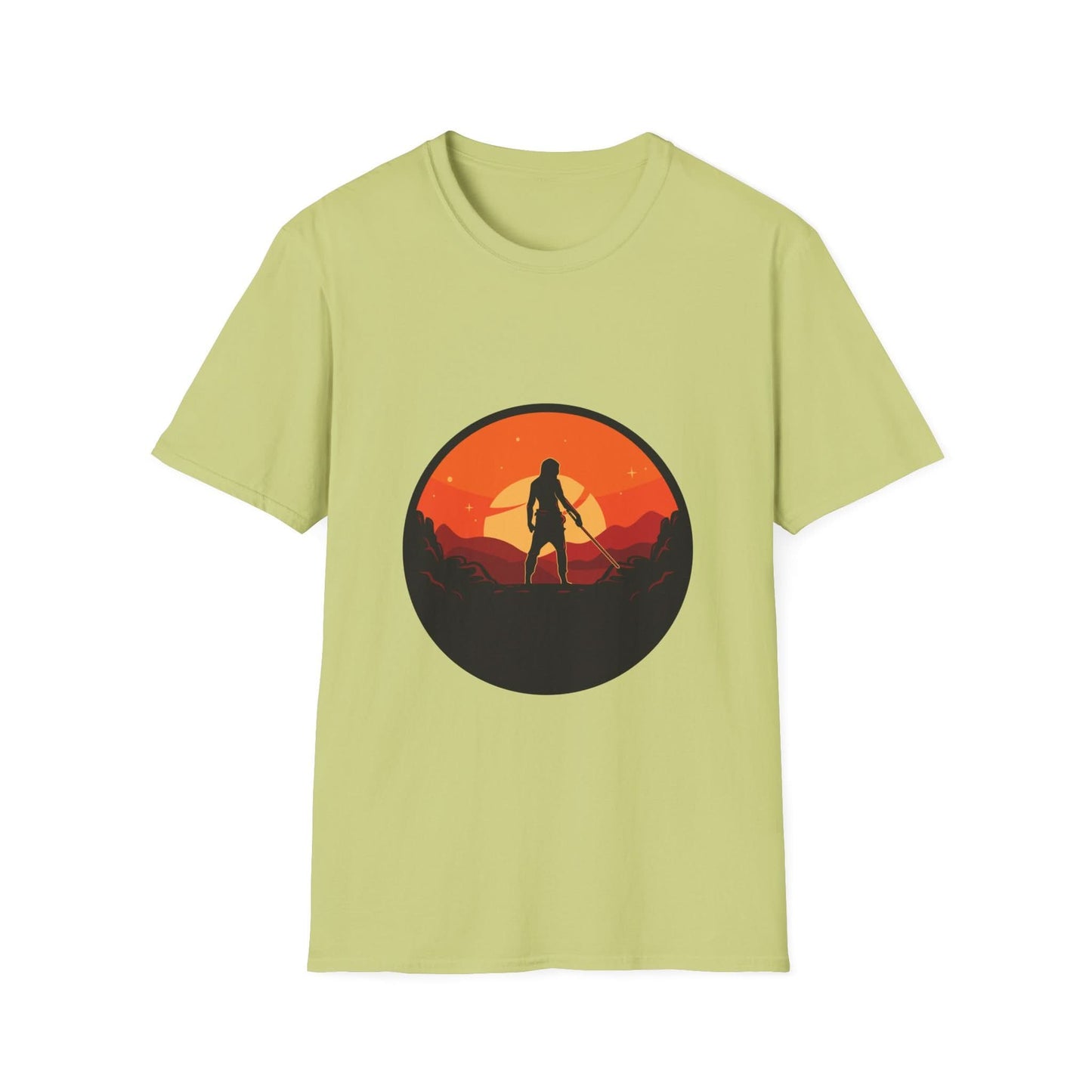 Swordsman With Sunset Background - Mleem